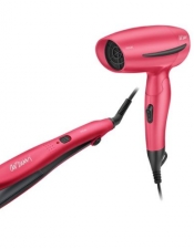 Arzum AR-591 Pink Saç Kurutma Makinesi ve Saç Maşası Set